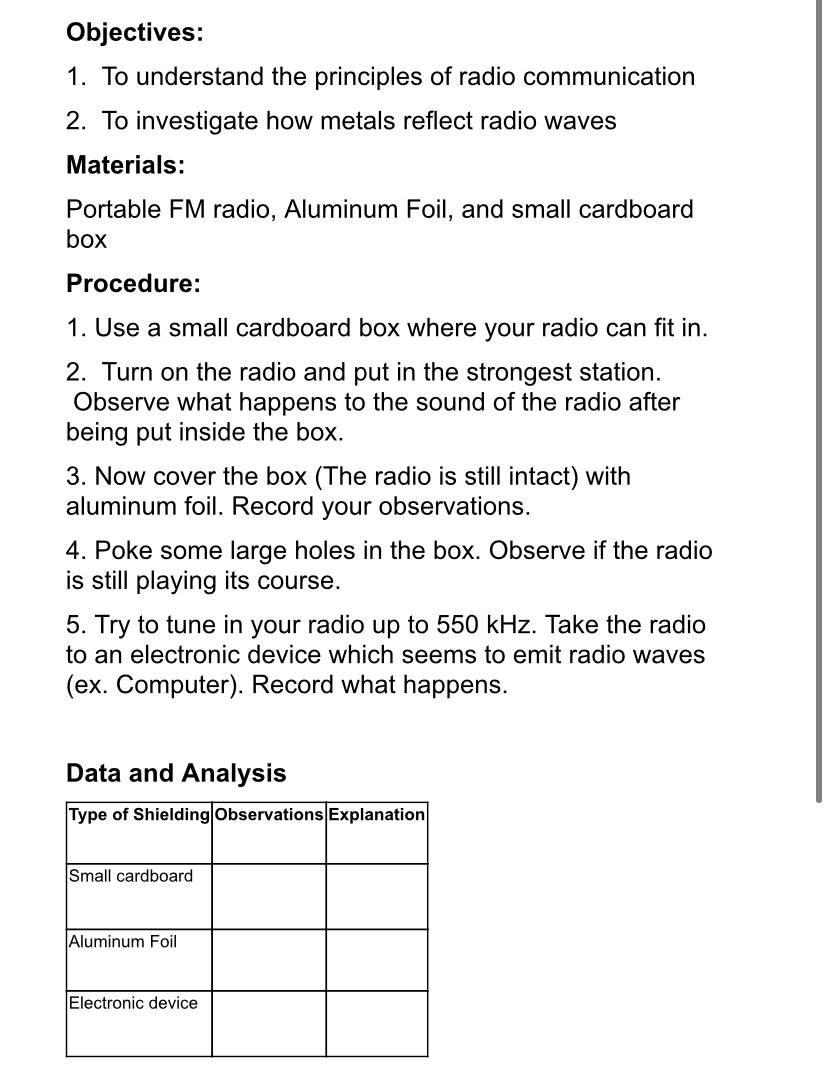 please help me with this lab test typewritten much better Objectives: 1.