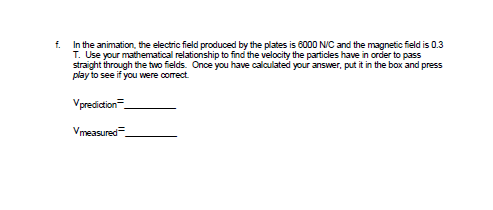 A mass spectrometer measures the mass of particles. The first step in