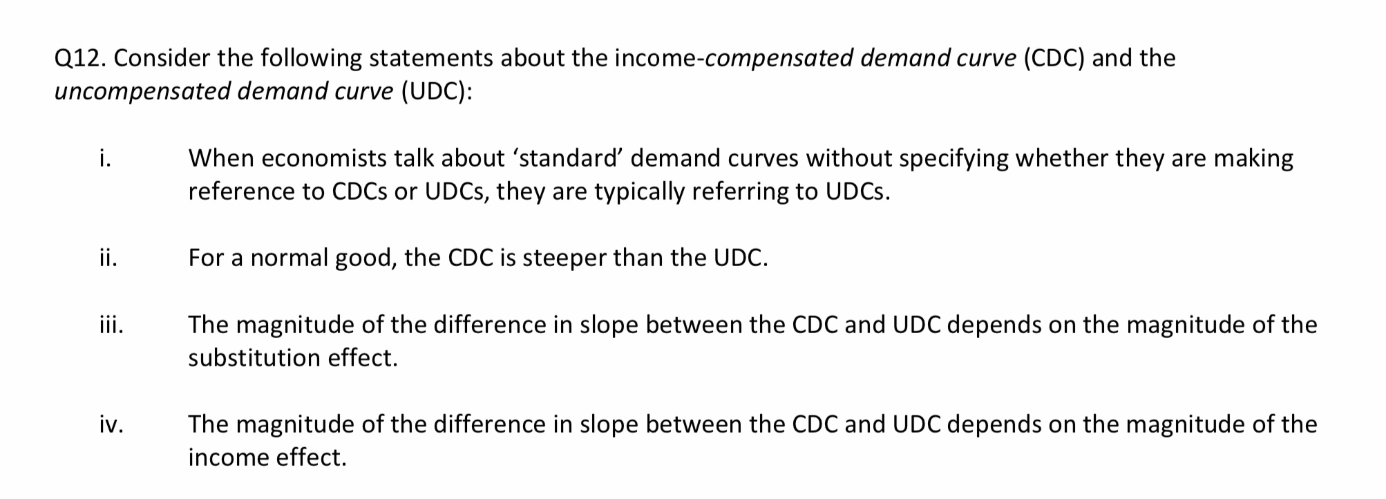 Step by step explanations please, any graphs , formulas , definitions Q12.