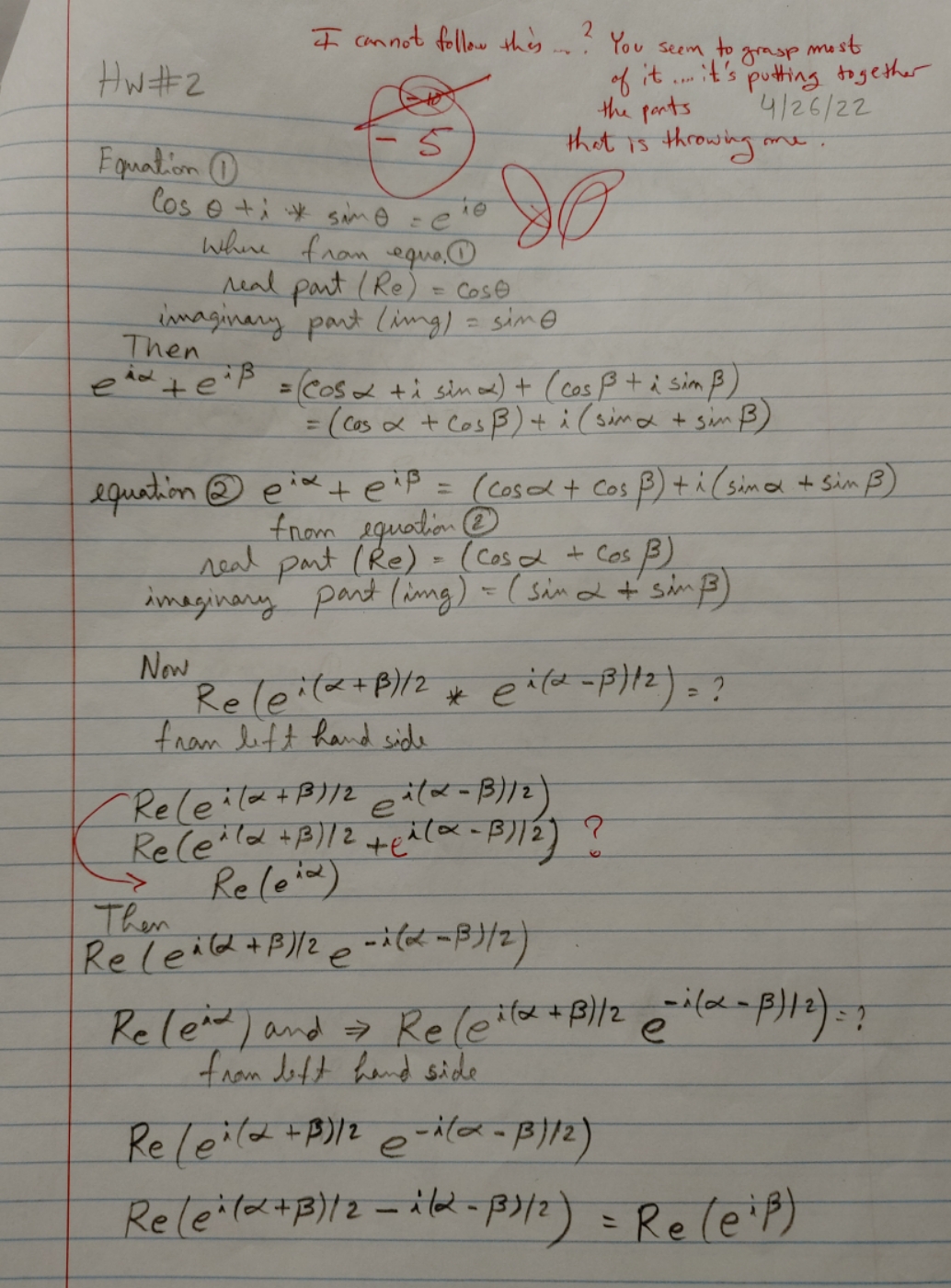 arrive at your car simultaneously; they have slightly different frequencies: wj and