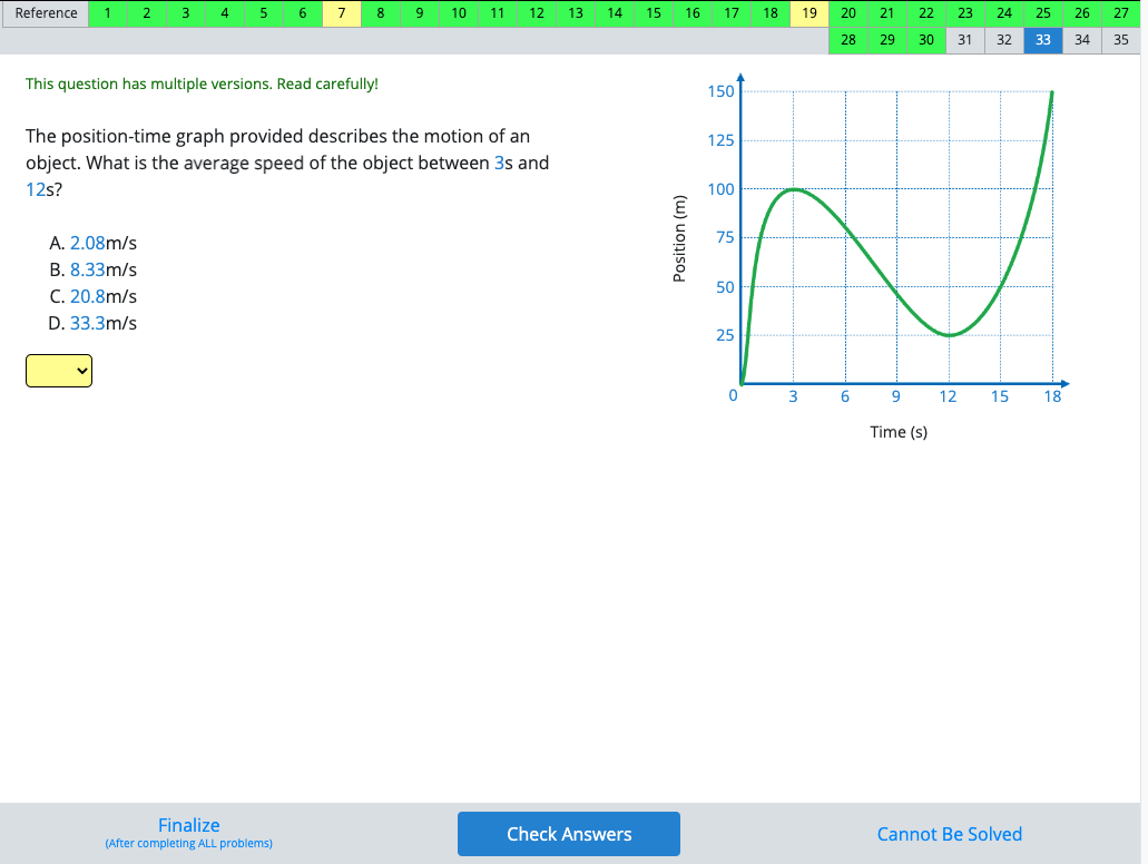 D, or cannot be solved? Reference 1 2 3 4 5 6