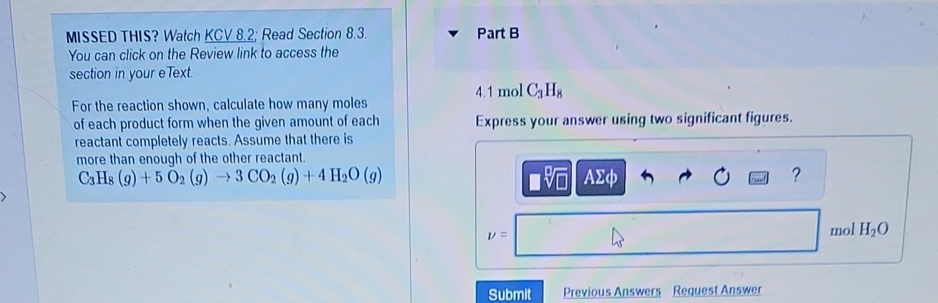 MISSED THIS? Watch KCV 8.2; Read Section 8.3. Part B You