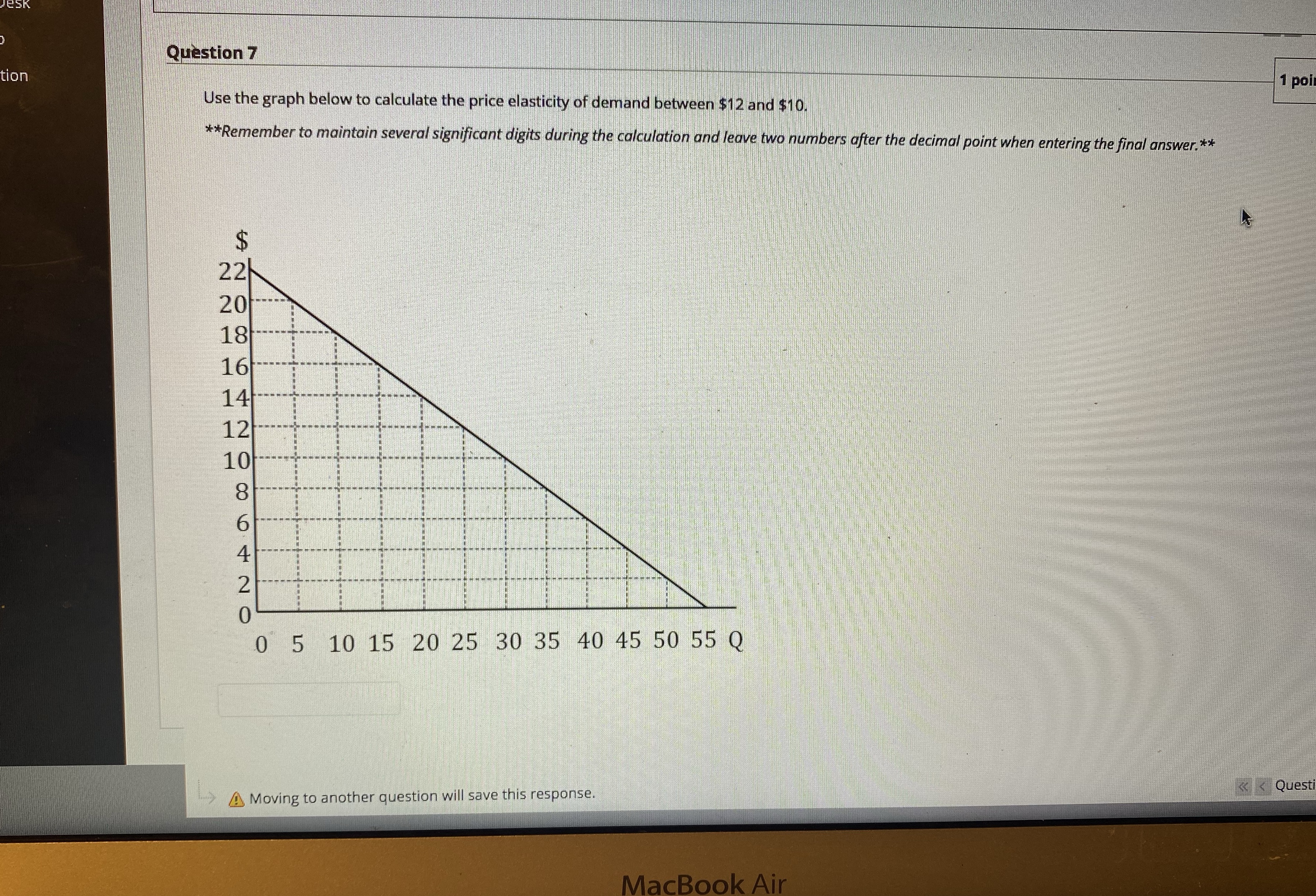 please answer the question ASAP Question 7 tion Use the graph below