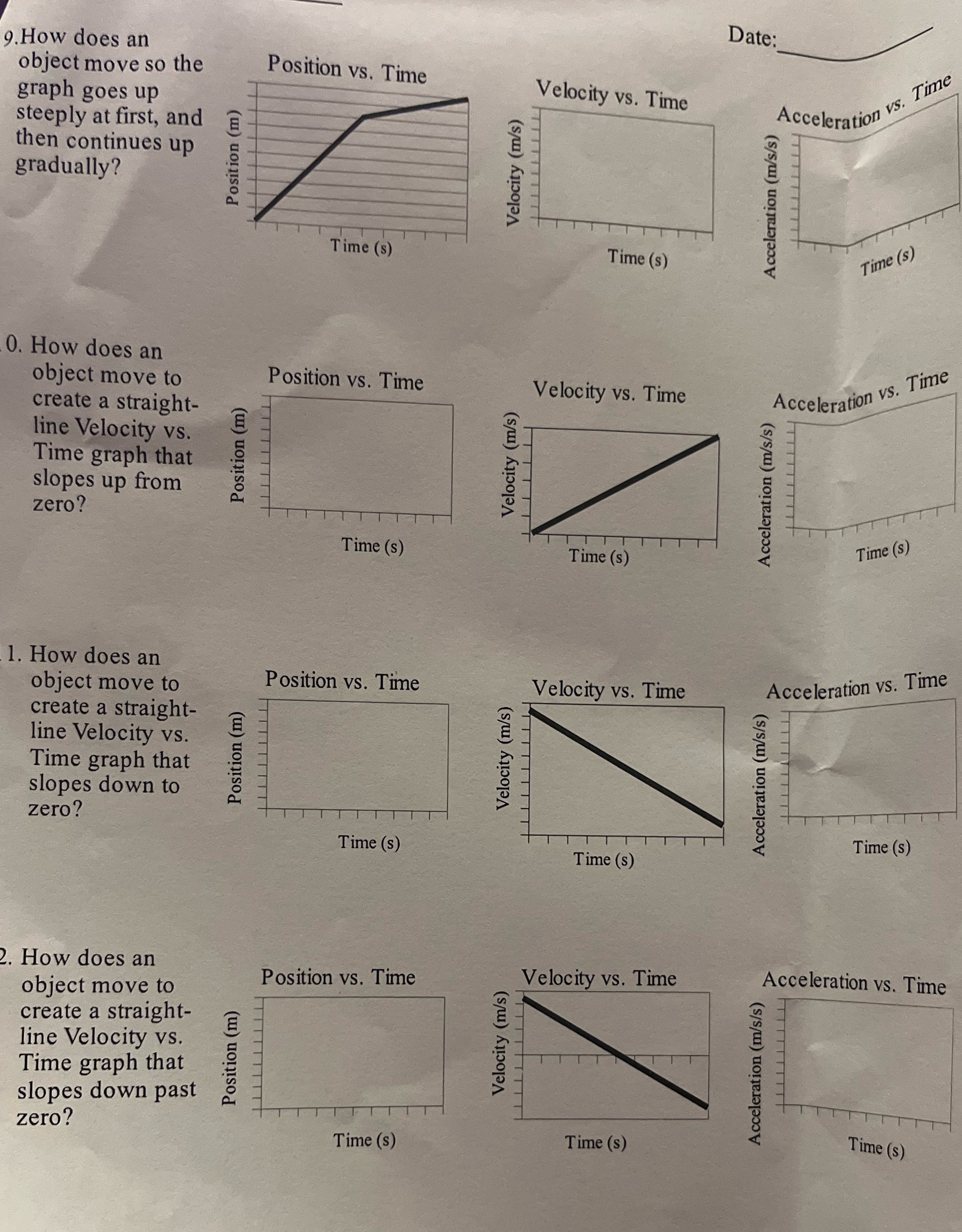 Can I get some help for this page please Date: 9. How