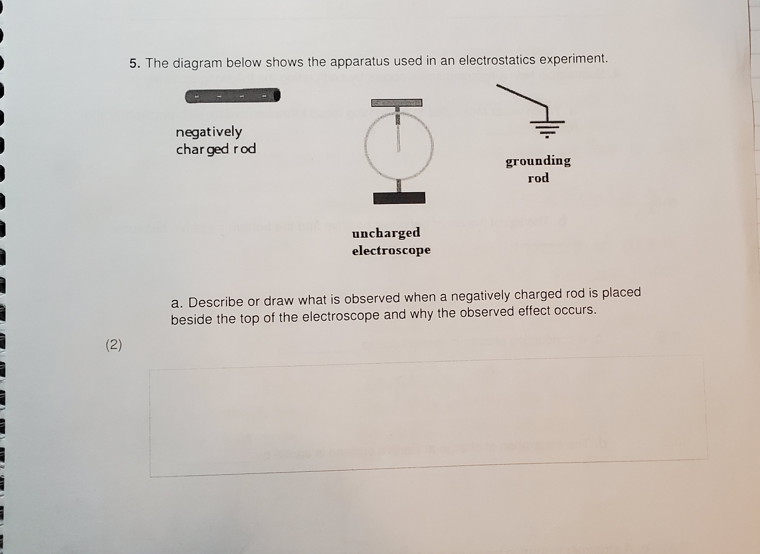 statements: (0.5) a. When water molecules in a churning cloud formation collide