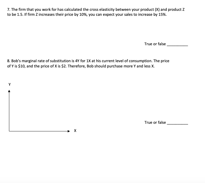 1 The rm that you work for has calculated the cross