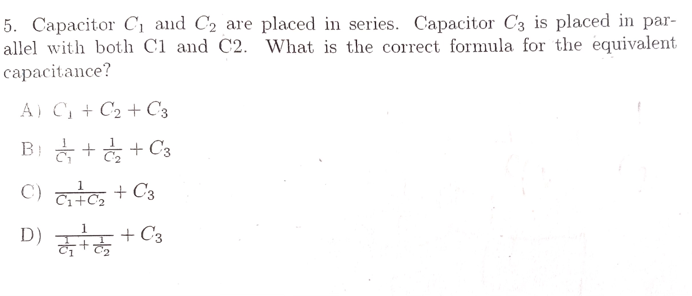 4The current in a wire flows to the right. What direction do