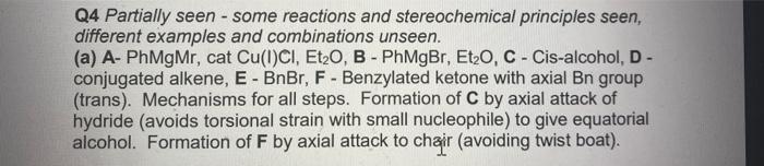 answer, especially the bottom reaction. (a) Identify reagents and conditions and missing