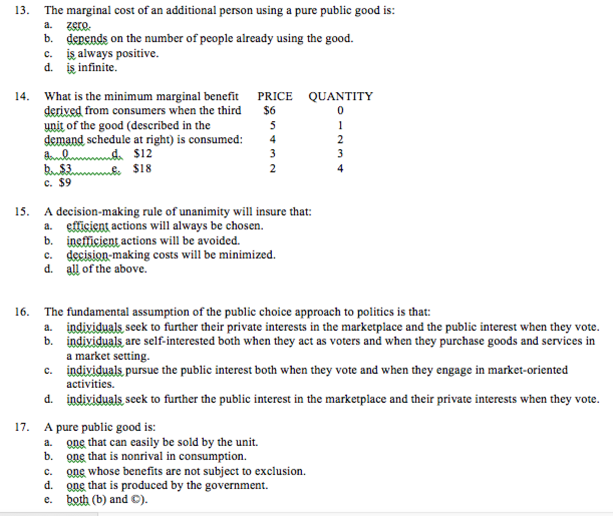 rider problem can cause less than optimal production of a public good.
