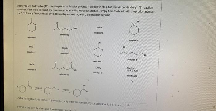 please help, im missing a couple! Below you will find twelve (12)