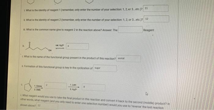 reaction products (laboled product 1, product 2, etc.), bat you will only