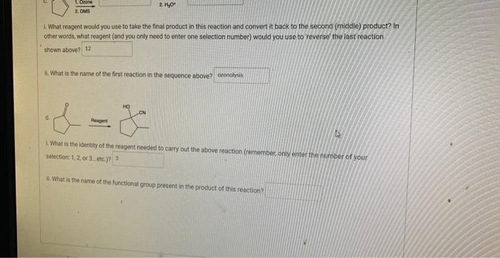 find eight (B) reaction schemes. Your job is to match the reaction