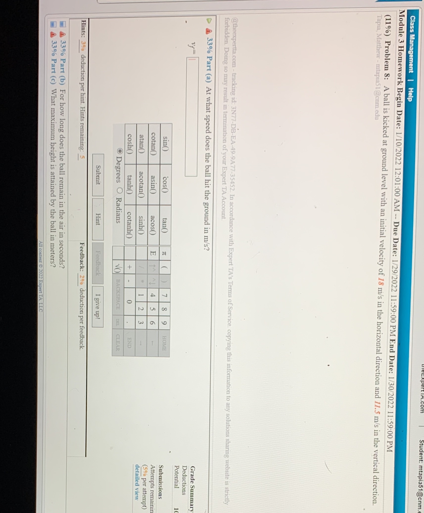  Class Management | Help Module 3 Homework Begin Date: 1/10/2022 12:01:00