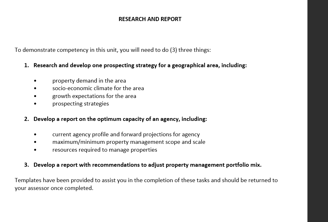 CPPREP4141 (Real Estate) Establish and maintain a property management portfolio (State: Victoria,