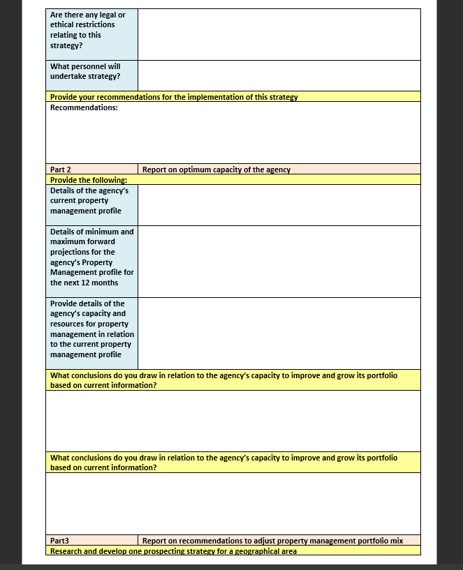 you will need to do (3) three tasks:1. Research and develop one