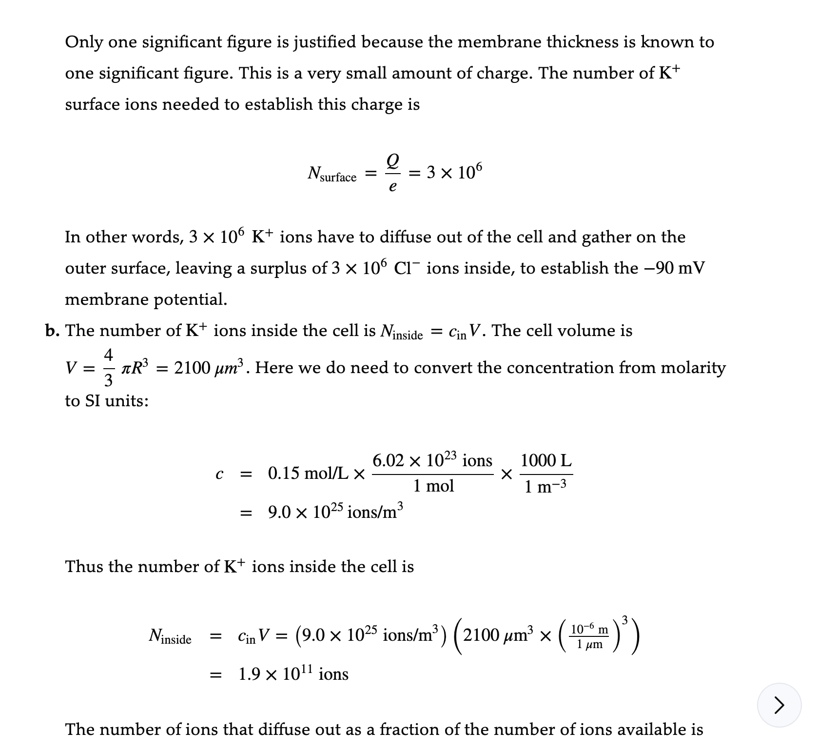 800 was gotten and not 804 Example 23.11 The surface charge on