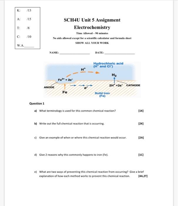 please help a) What terminology is used for this common chemical reaction?