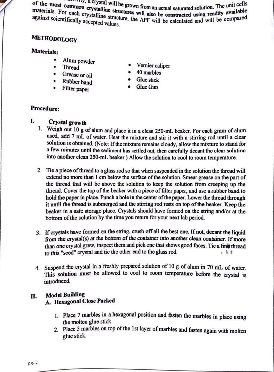 molecules that constitute the crystal lattice. Although the arrangements of atoms and