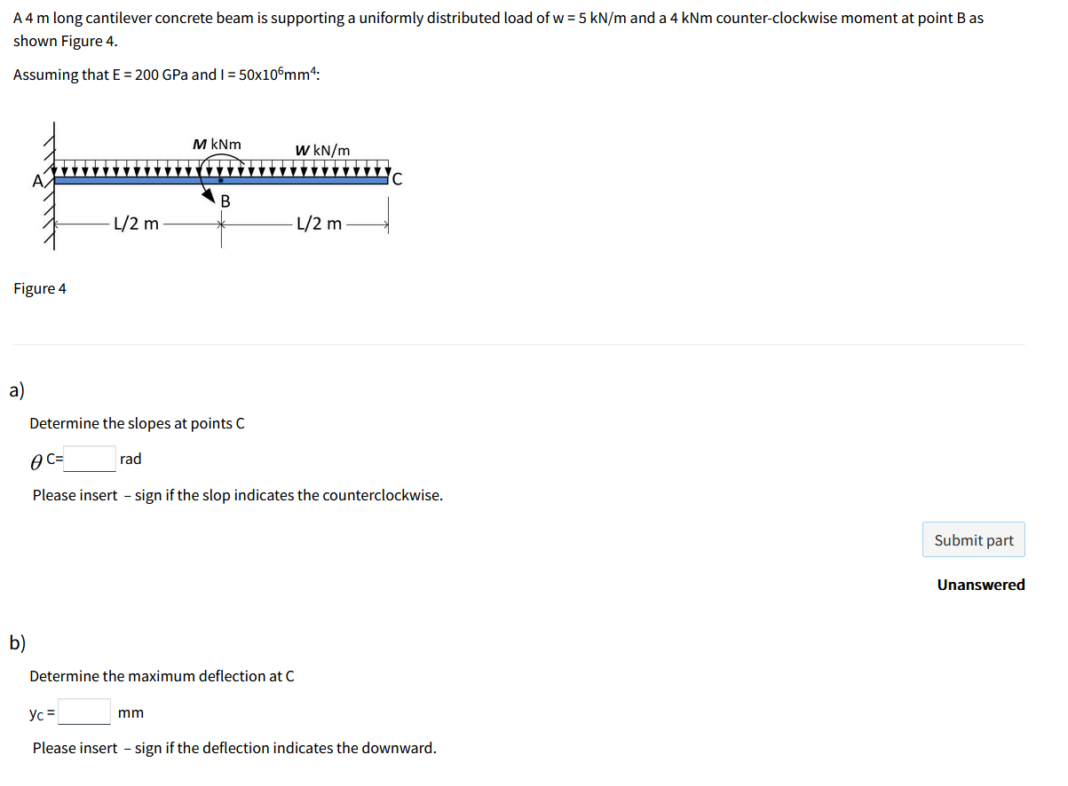 and Loading Elastic Curve Deflection Slope at End Equation of Elastic Curve