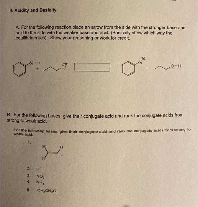 need explanation for question 4 a and b as well. 4. Acidity