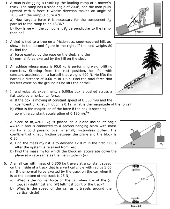  1. A man is dragging a trunk up the loading ramp