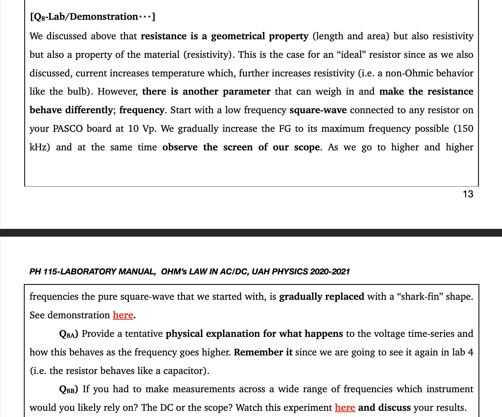 ONLY NEED HELP WITH 1 QUESTIONQuestion: [Qg-Lab/Demonstratiom * *] We discussed above