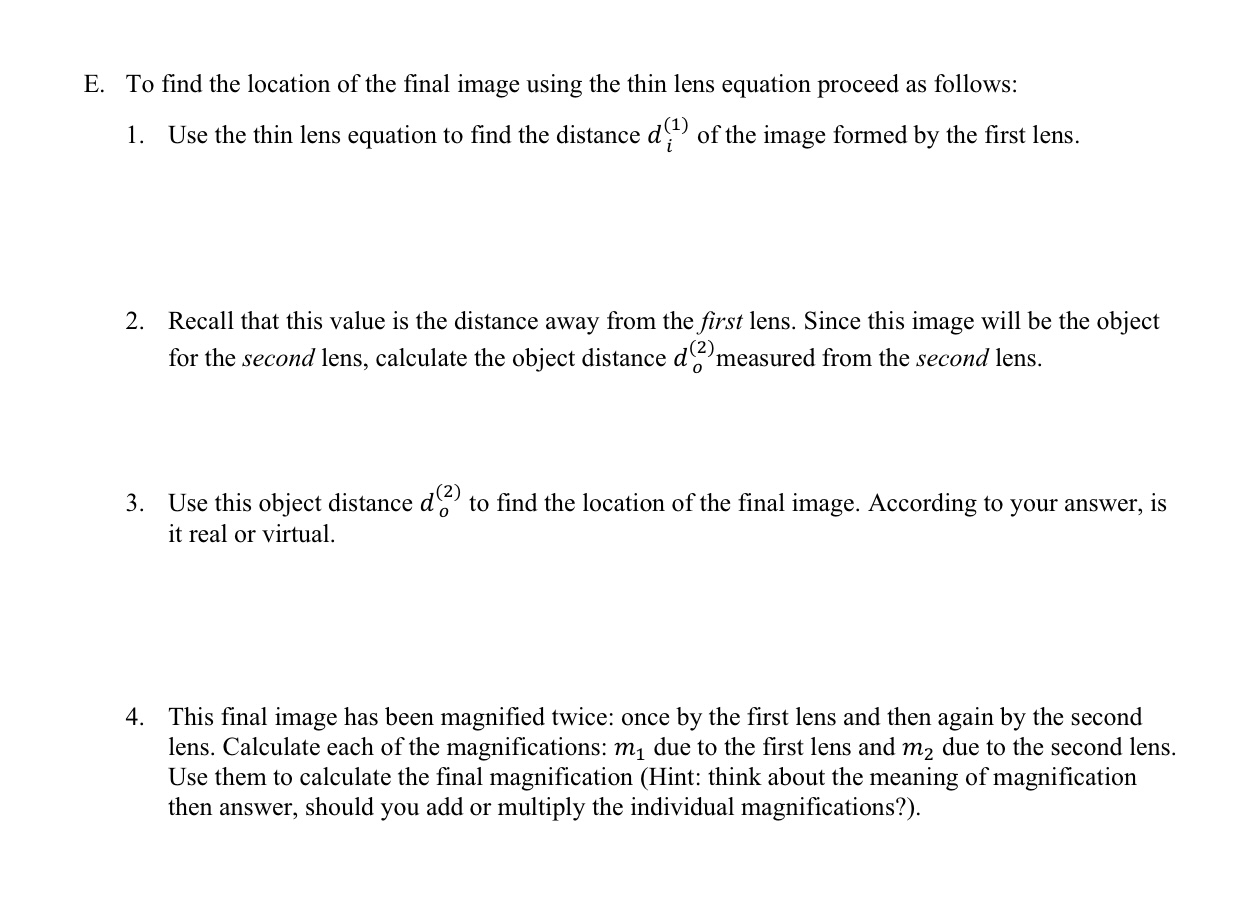 100 cm apart from each other. The left (L) lens is a