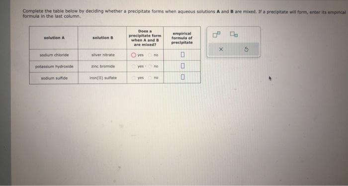 please help answer both questions Complete the table below by deciding whether
