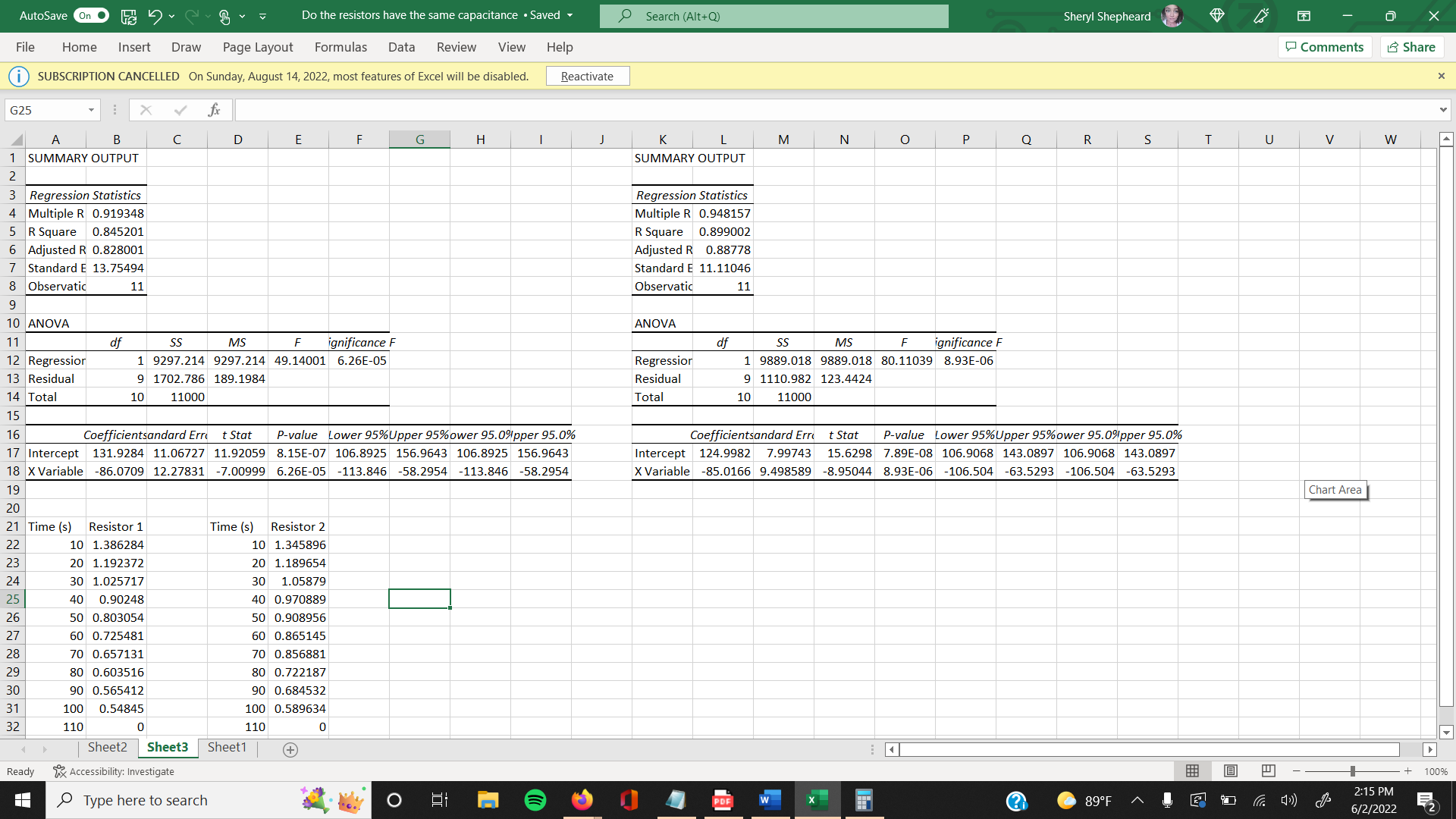 Do the two capacitors have the same capacitance? AutoSave On Do the