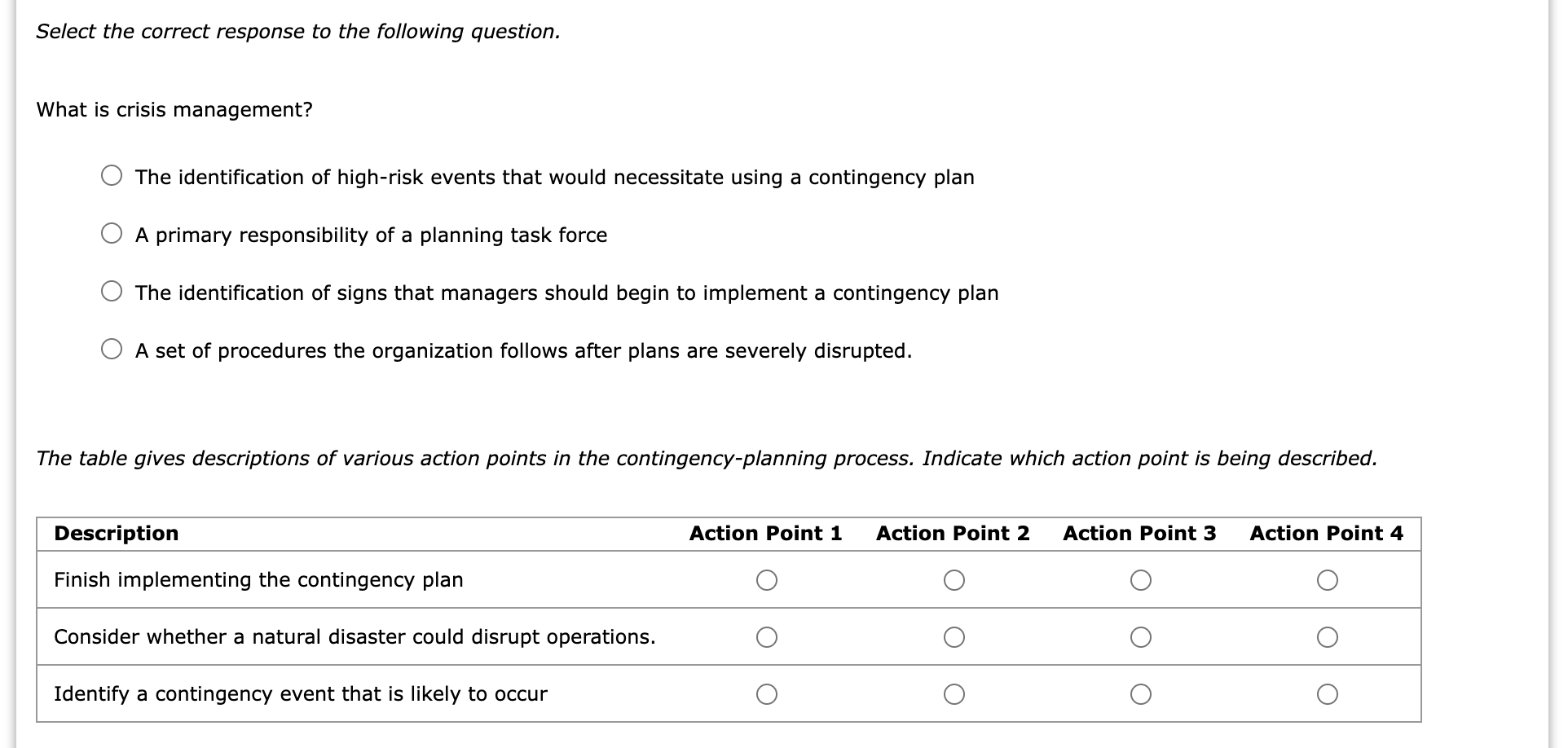 will pursue and how to manage the various lines of business. These