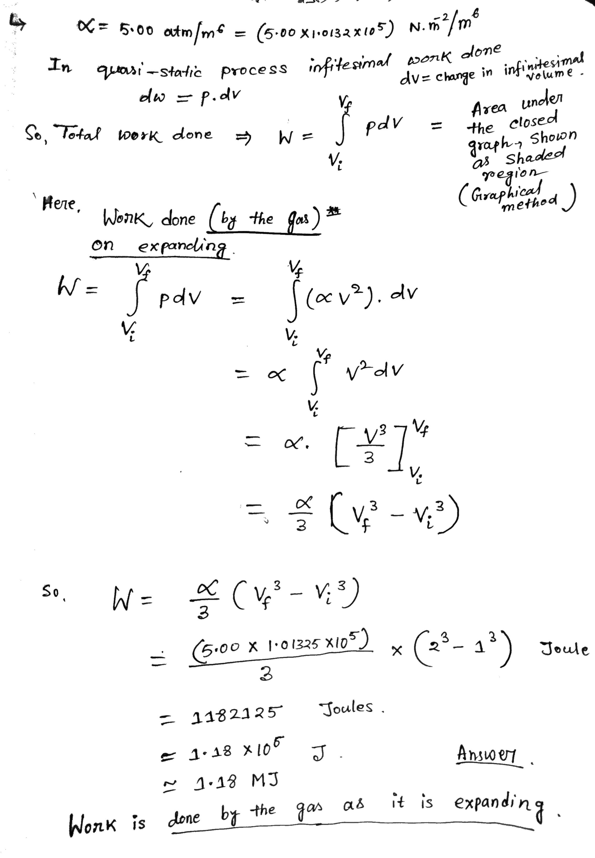 = 5:00 atm / m6 In S. I, unit 1 atm =