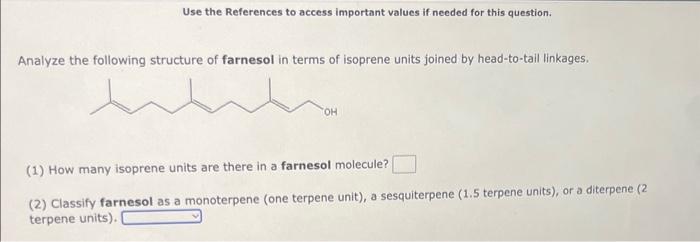 question. Analyze the following structure of citral in terms of isoprene units