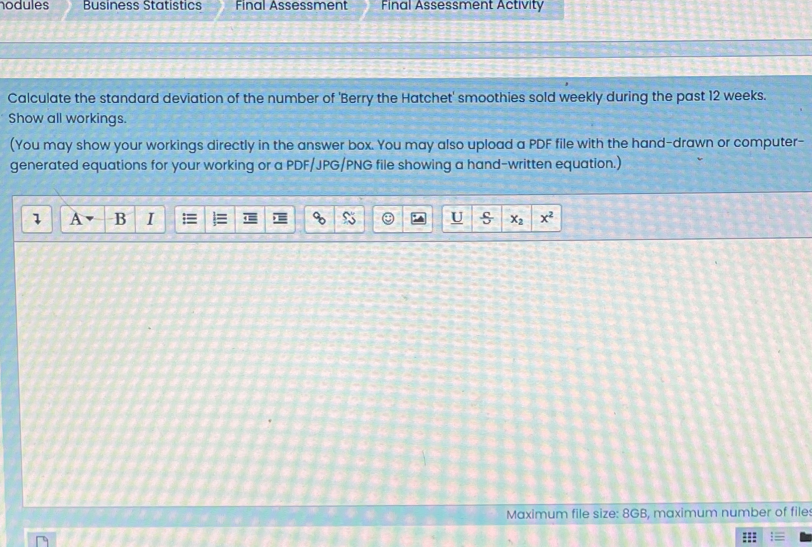 Please help with question 12 please check question 1 I submitted with
