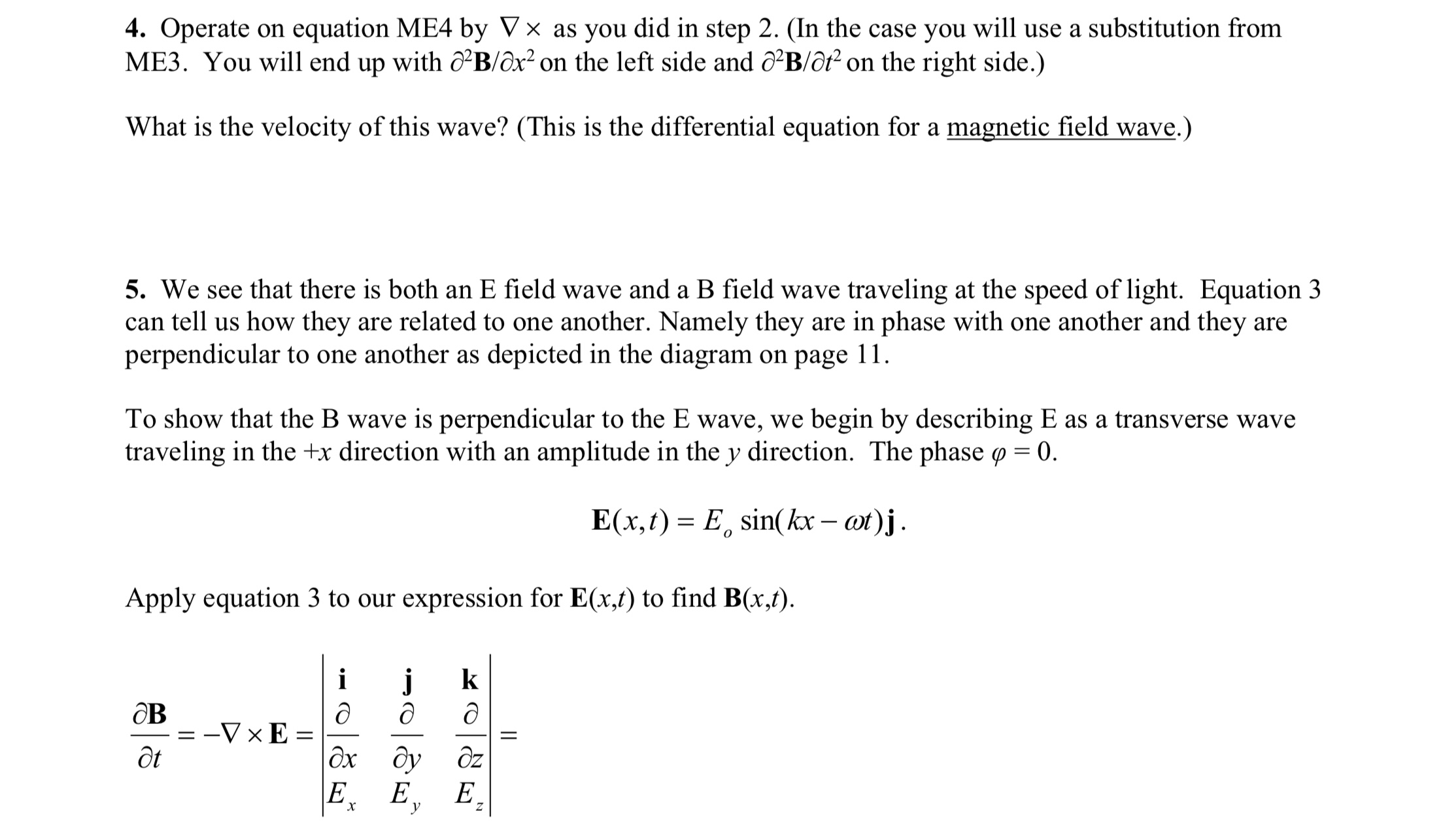 equation Maxwell applied these equations to free space (i.e. empty space) where