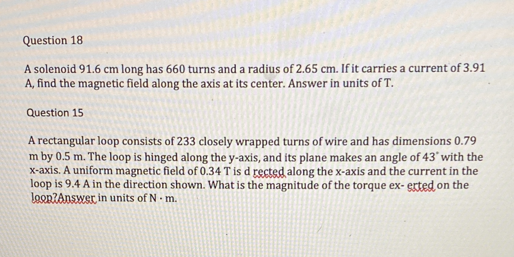 I don't get I to solve these two questions Question 18 A
