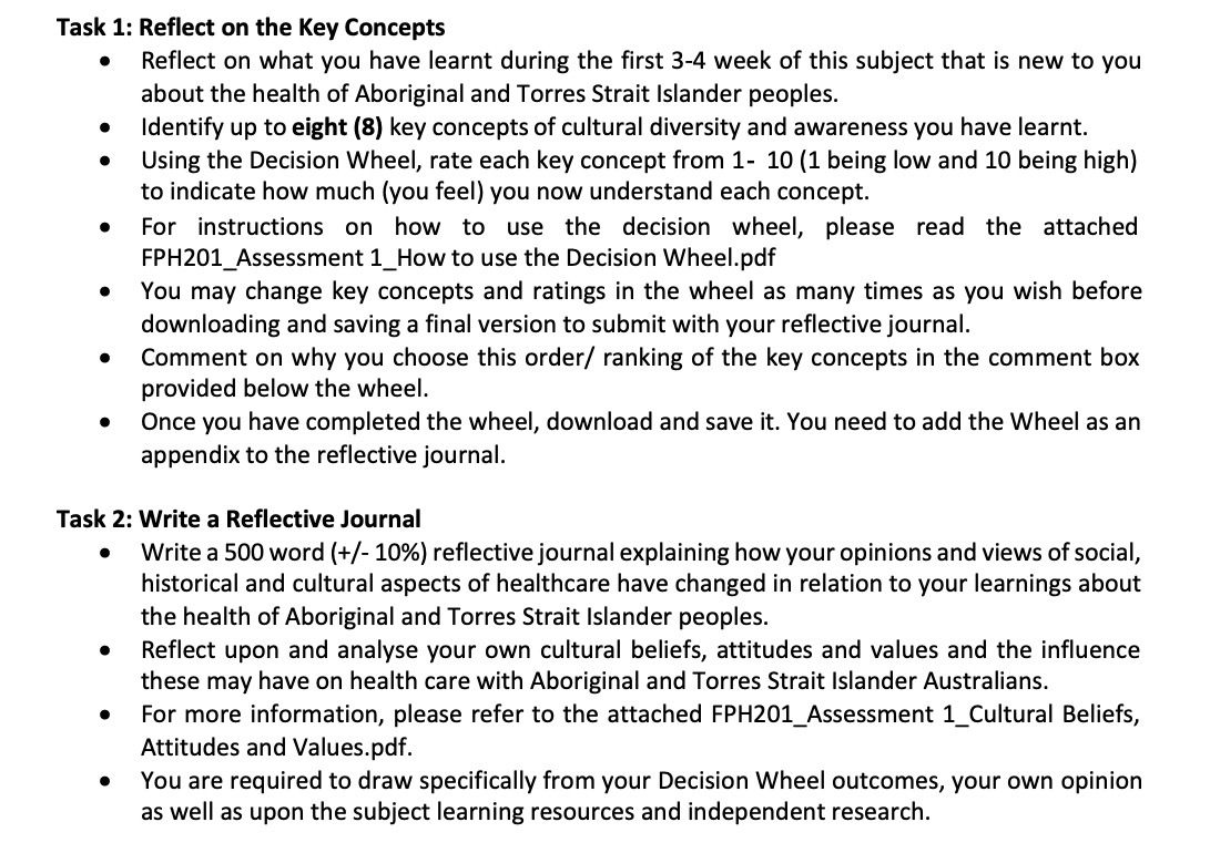  Task 1: Reflect on the Key Concepts Reflect on what you