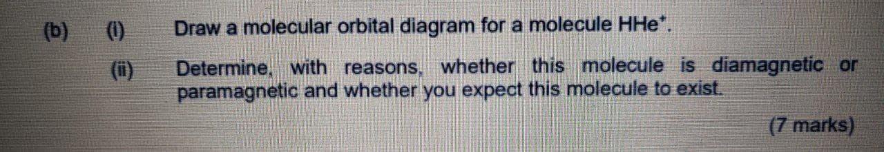 help me to answer i and ii (b) e e Draw a