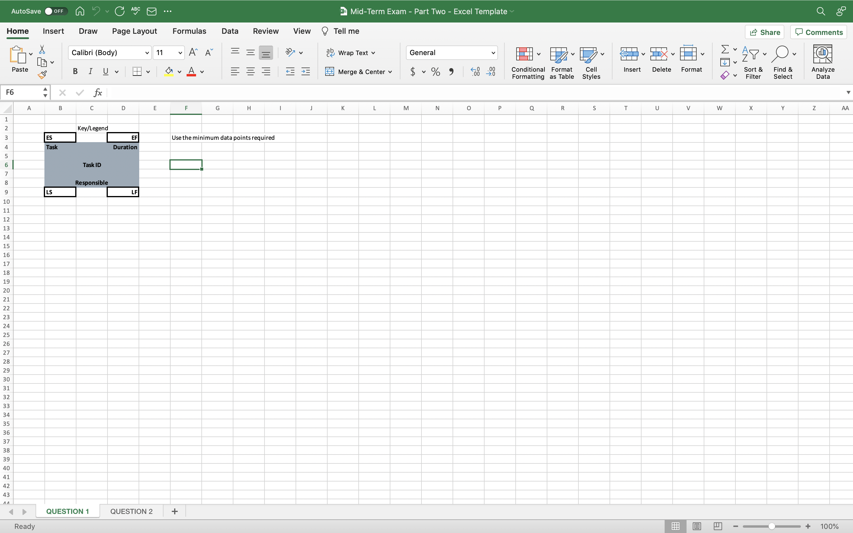  AutoSave OFF ABC ... 3 Mid-Term Exam - Part Two -