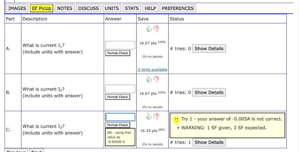 shown. If the actual current is in the opposite direction as shown,