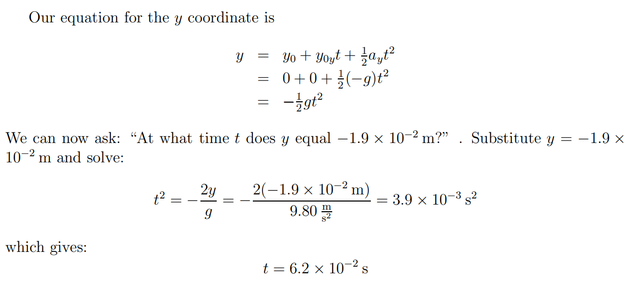 formula for Projectile Motion*As well as incorporating other formulas in order to