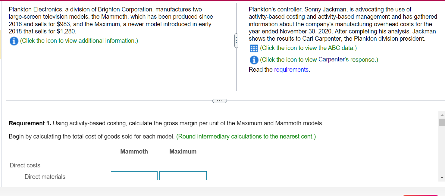 Option 1:direct labor hours, an input unit level cost driver direct labor