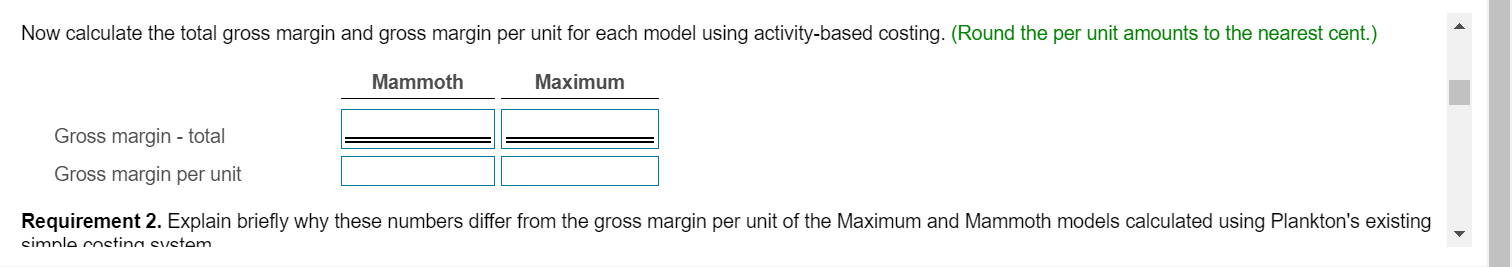 level cost drive option 2:more direct labor hours or more machine hours