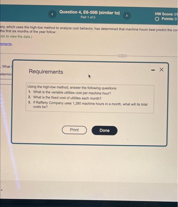 determined that machine hours best predict the ce e first six months