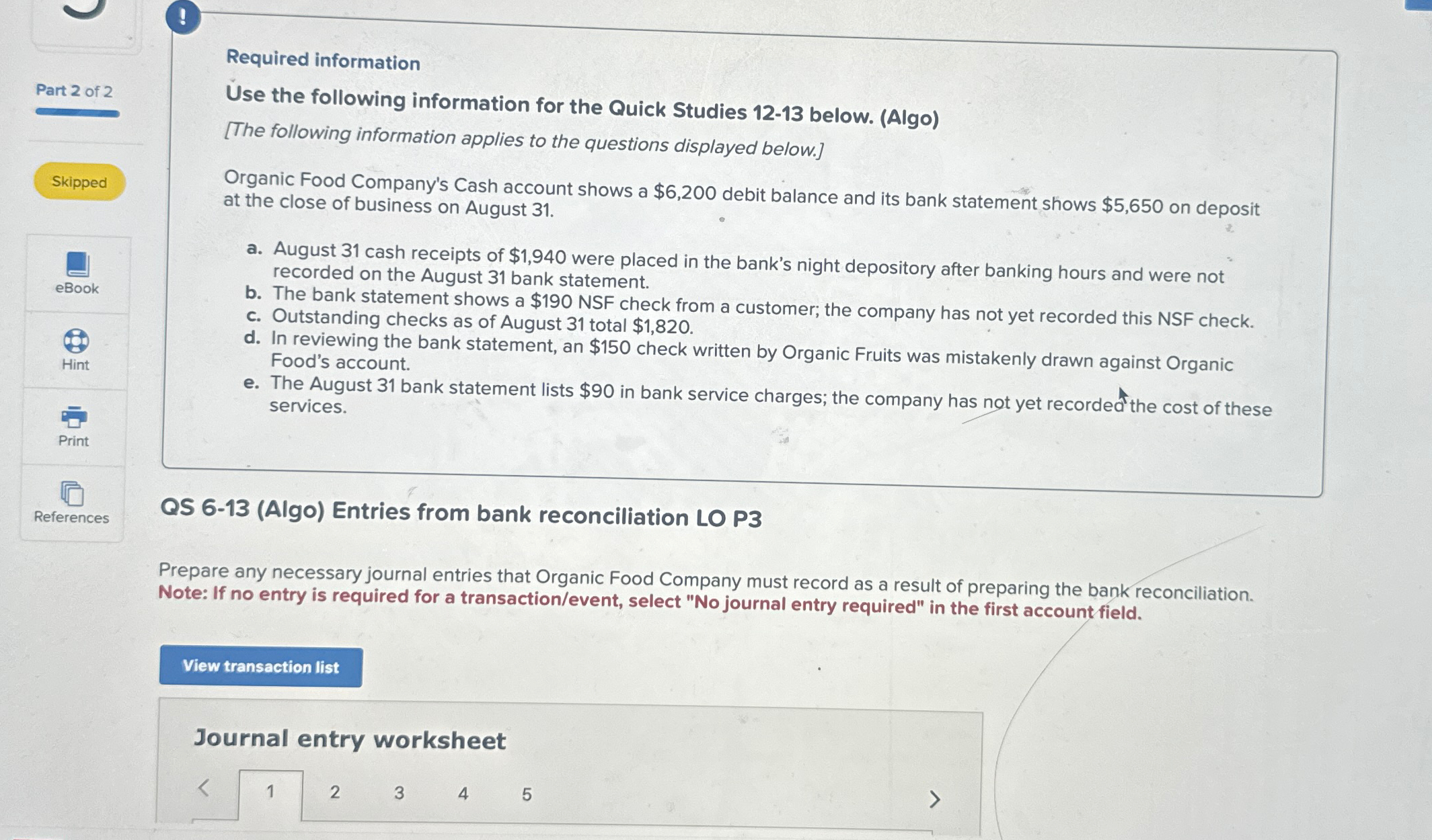  ! Required information Use the following information for the Quick Studies