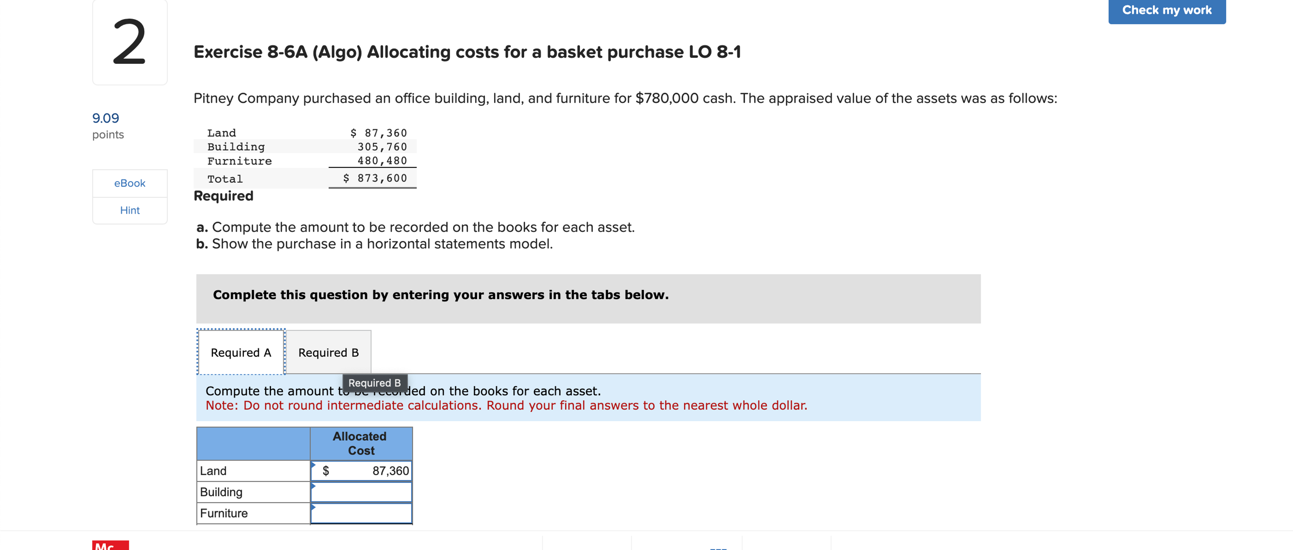  Required a. Compute the amount to be recorded on the books