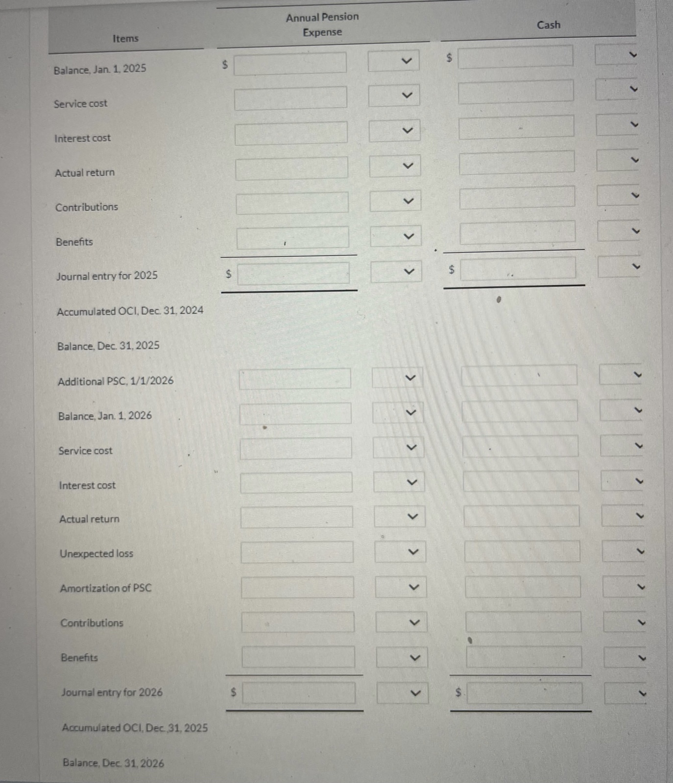 up if correct! On January 1, 2025, Blue Ridge Company has the