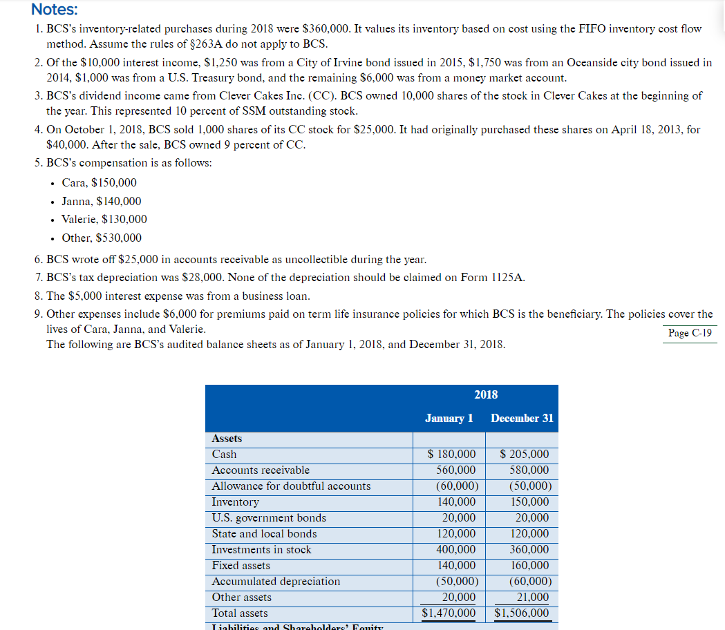 applicable) using the information provided below. Form 4562 for depreciation is not