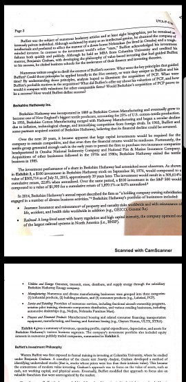 prepare brief responses to the following questions: 1. Who is Warren Buffett?