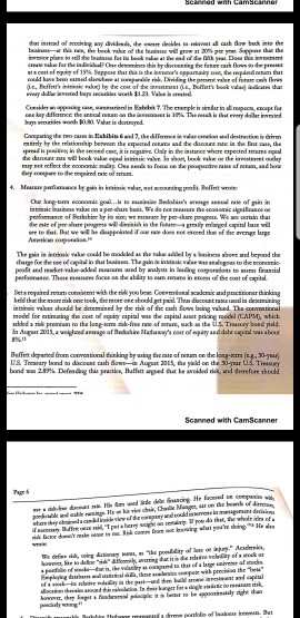 you describe Buffetts investment philosophy? Do you agree or disagree with his