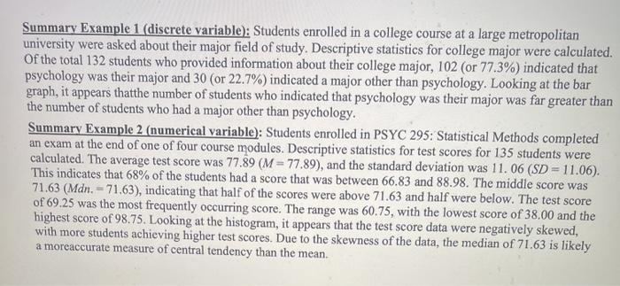 in the tables that display descriptive statistics to 2 decimal points (this